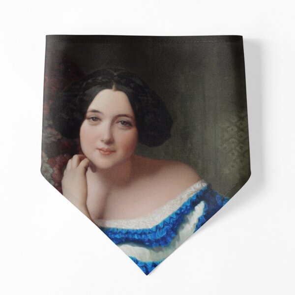 Amalia de Llano y Dotres by Federico de Madrazo y Kuntz Remastered Xzendor7 Classical Art Old Masters Reproductions Pet Bandana