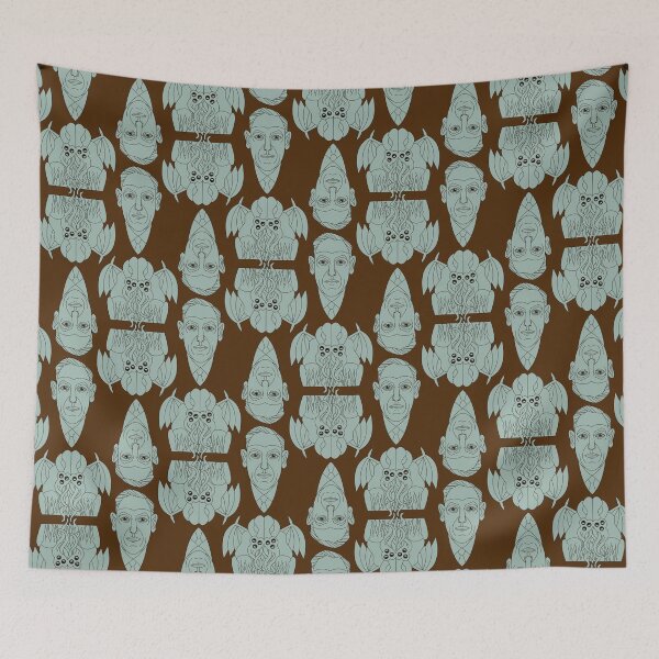 Item preview, Lovecraft and Cthulhu Wallpaper designed and sold by jholbo.