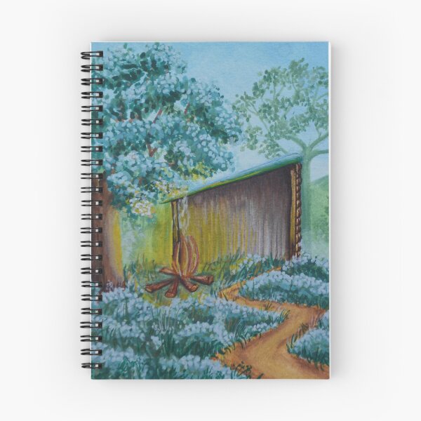 Item preview, The oak hut no. 3 - Secret garden - Gouache painting designed and sold by WanderingGraha.
