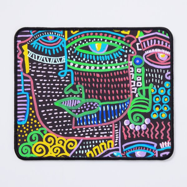 Item preview, Abstract Doodled faces designed and sold by CrackPotByCPS.