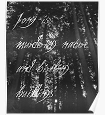 Murder of The Natural World Poster