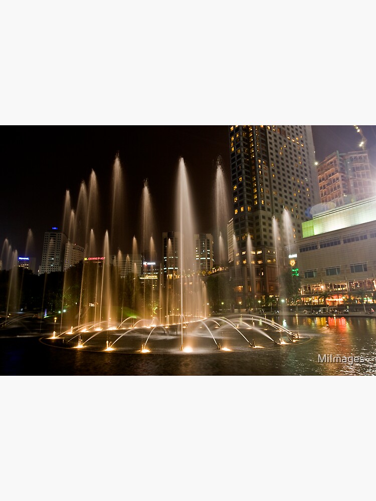 "KLCC Suria Fountain" Poster by MiImages | Redbubble