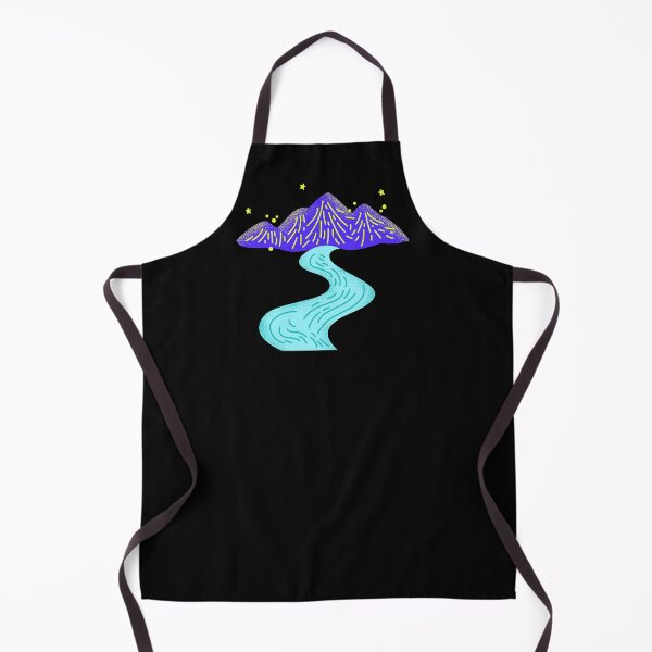 Item preview, Winding River and Blue Mountains in a Starry Night designed and sold by CreativNode.