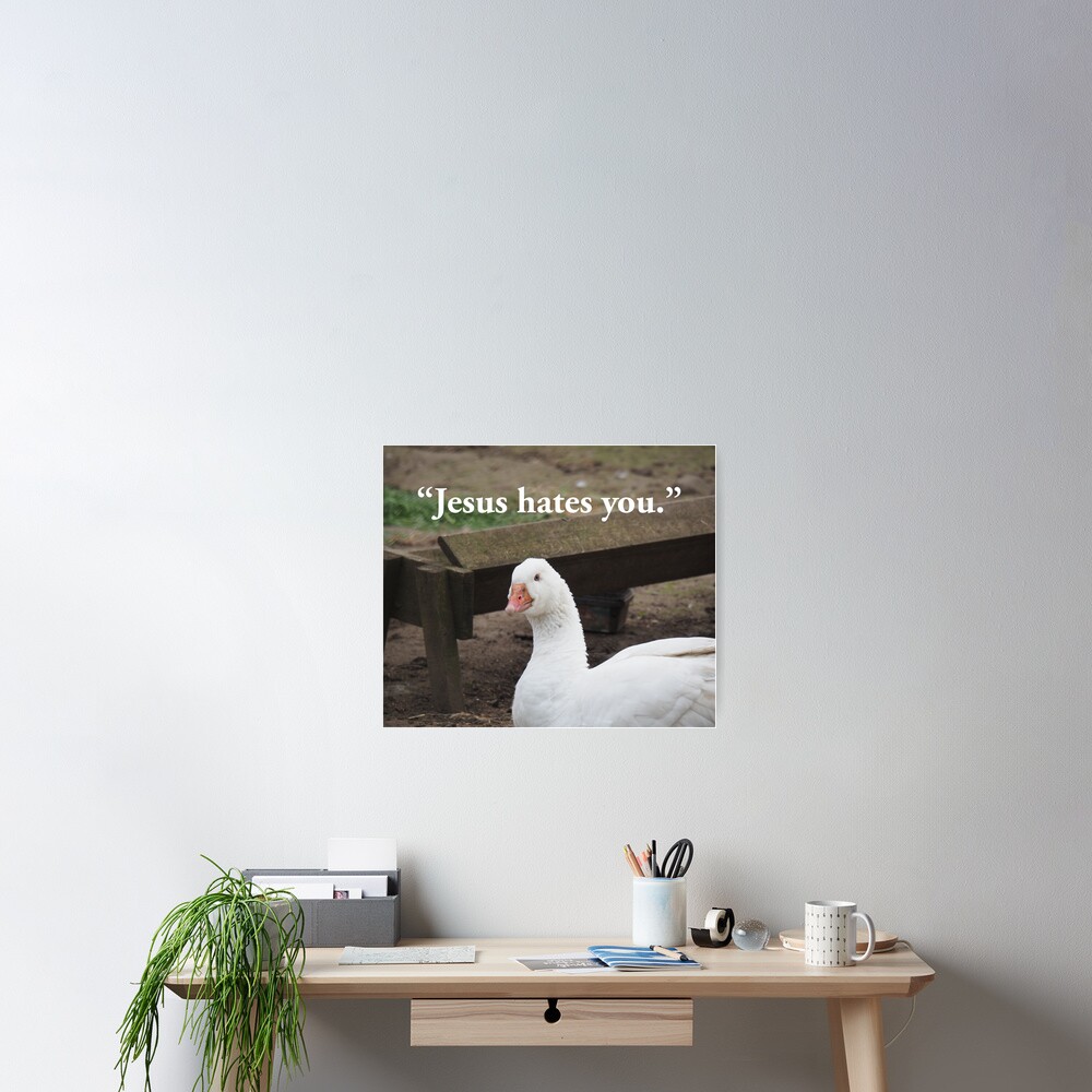 NDVH "Jesus hates you." Poster