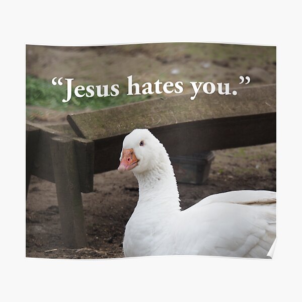 NDVH &quot;Jesus hates you.&quot; Poster