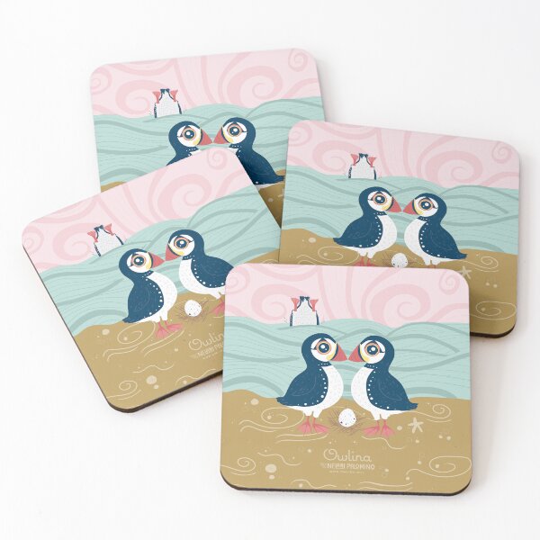 Item preview, Puffin Pair designed and sold by Owlina-Art.