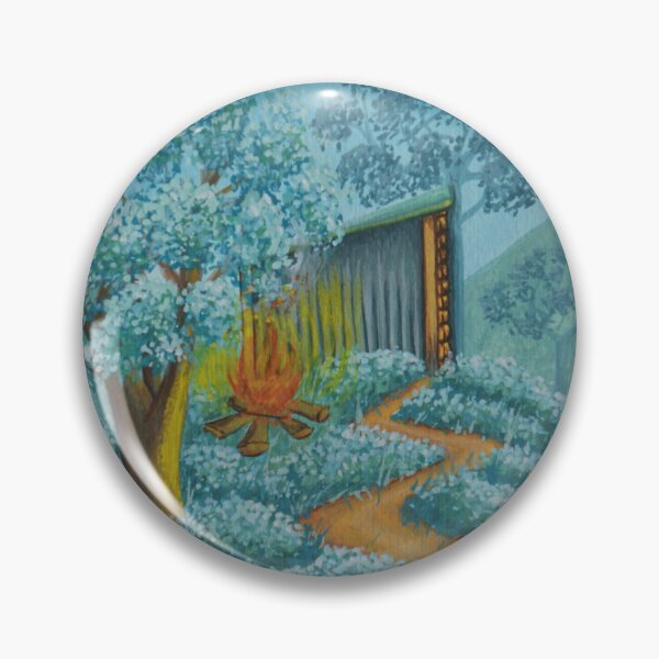 Item preview, The oak hut no. 6 - Secret garden - Gouache painting designed and sold by WanderingGraha.