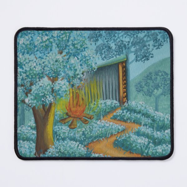 Item preview, The oak hut no. 6 - Secret garden - Gouache painting designed and sold by WanderingGraha.