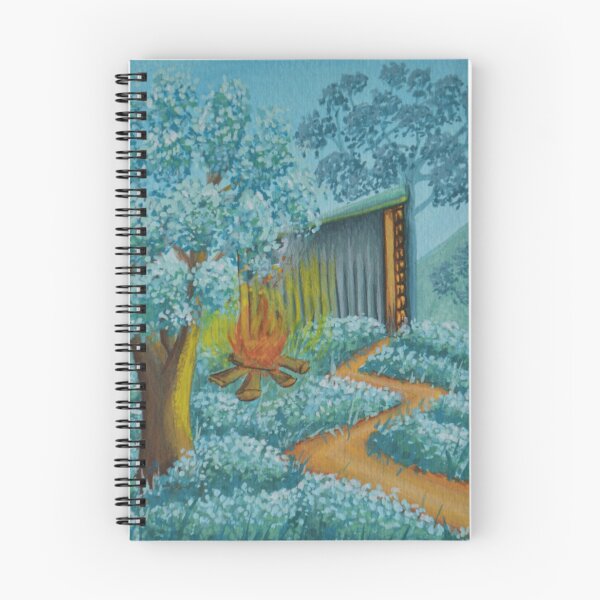 Item preview, The oak hut no. 6 - Secret garden - Gouache painting designed and sold by WanderingGraha.