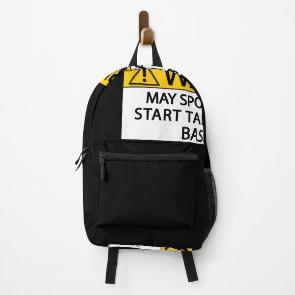 Item preview, Warning May Spontaneously Start Talking About Backpacking Sticker designed and sold by palicia9x.