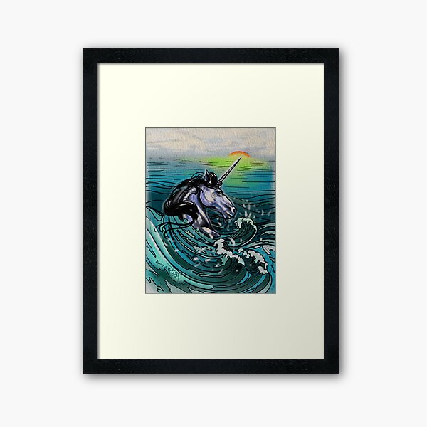 You don't know much about unicorns. Framed Art Print
