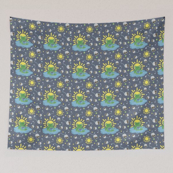 Item preview, Froggy Tea Time Pattern designed and sold by Graphite's Echo.