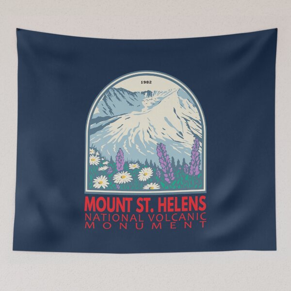 Item preview, Mount St Helens National Volcanic Monument Washington Emblem designed and sold by KrisSidDesigns.