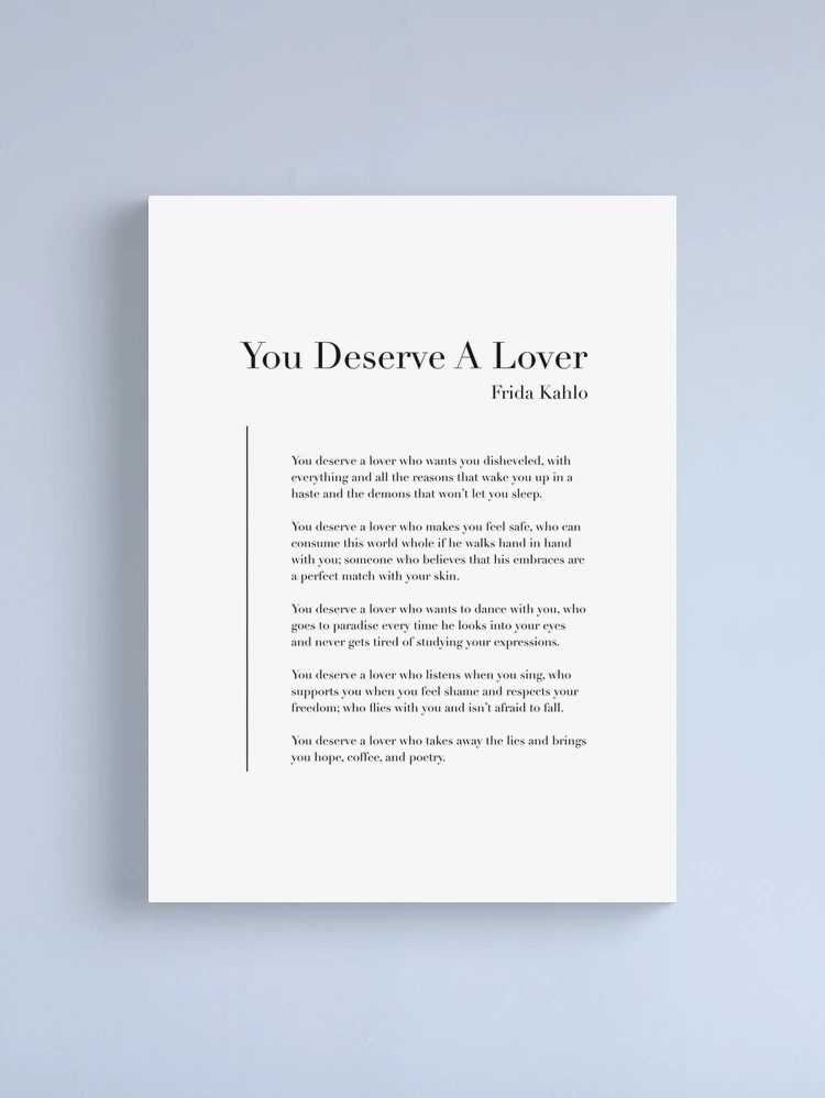 ★ORIGINALアート YOU DESERVE LOVE You deserve a lover by Frida Kahlo