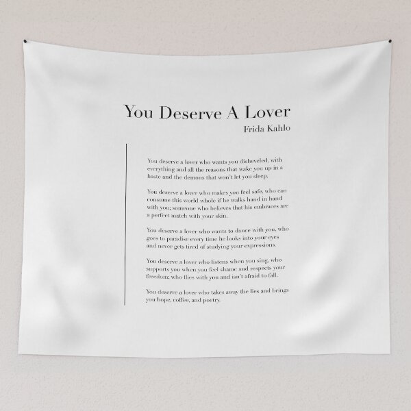 Item preview, You deserve a lover by Frida Kahlo designed and sold by wisemagpie.