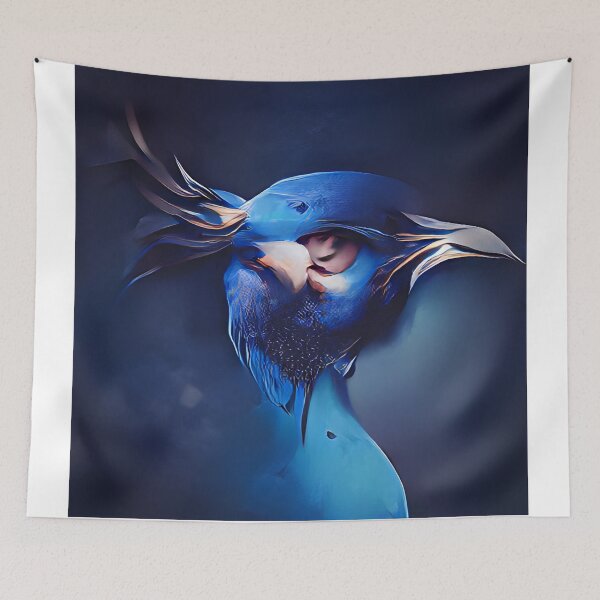 Item preview, The Big Blue Bird designed and sold by Ginko Mestre Zen.