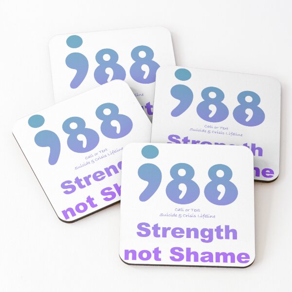 Item preview, 988 strength not shame suicide and crisis lifeline designed and sold by BrittanyRathel.