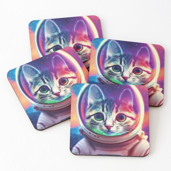 Item preview, Cosmic space astronaut kitten designed and sold by Grewtrel.