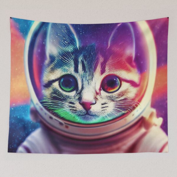 Item preview, Cosmic space astronaut kitten designed and sold by Grewtrel.