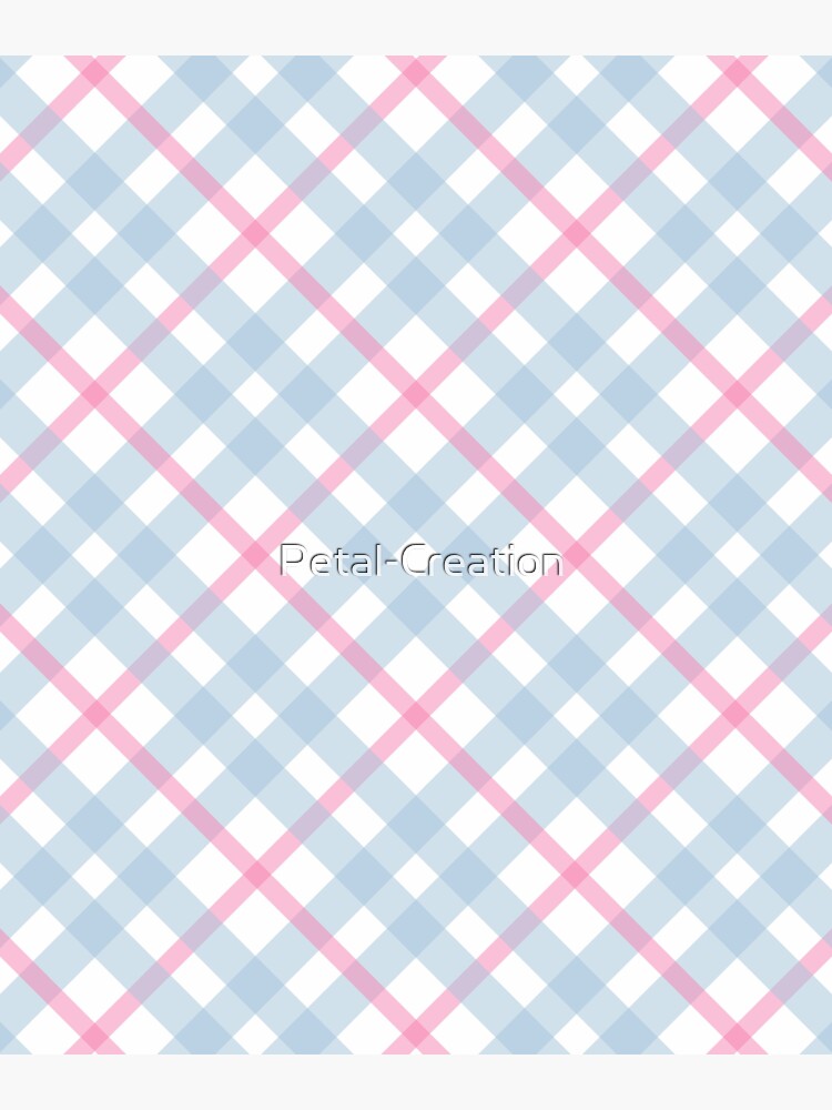 Sticker Light Pink Plaid