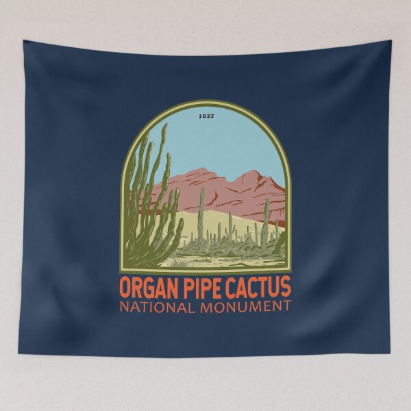 Item preview, Organ Pipe Cactus National Monument Arizona Emblem designed and sold by KrisSidDesigns.