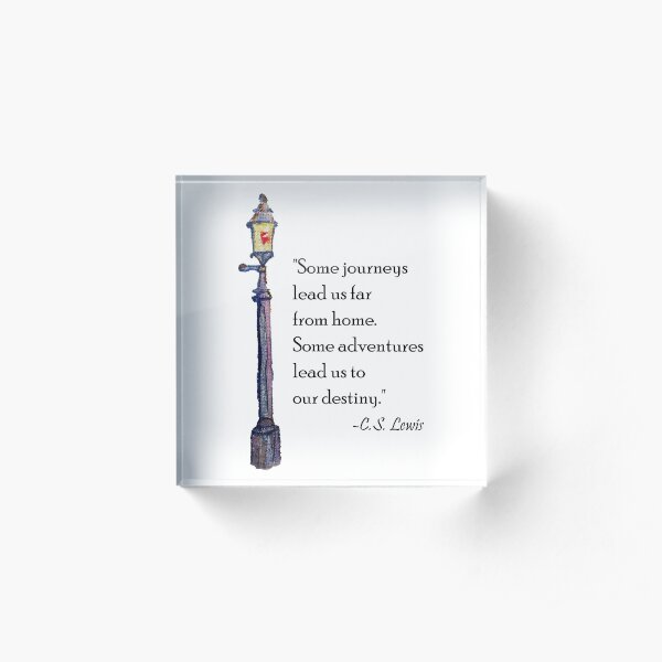 Some Journeys C.S. Lewis Quote Acrylic Block