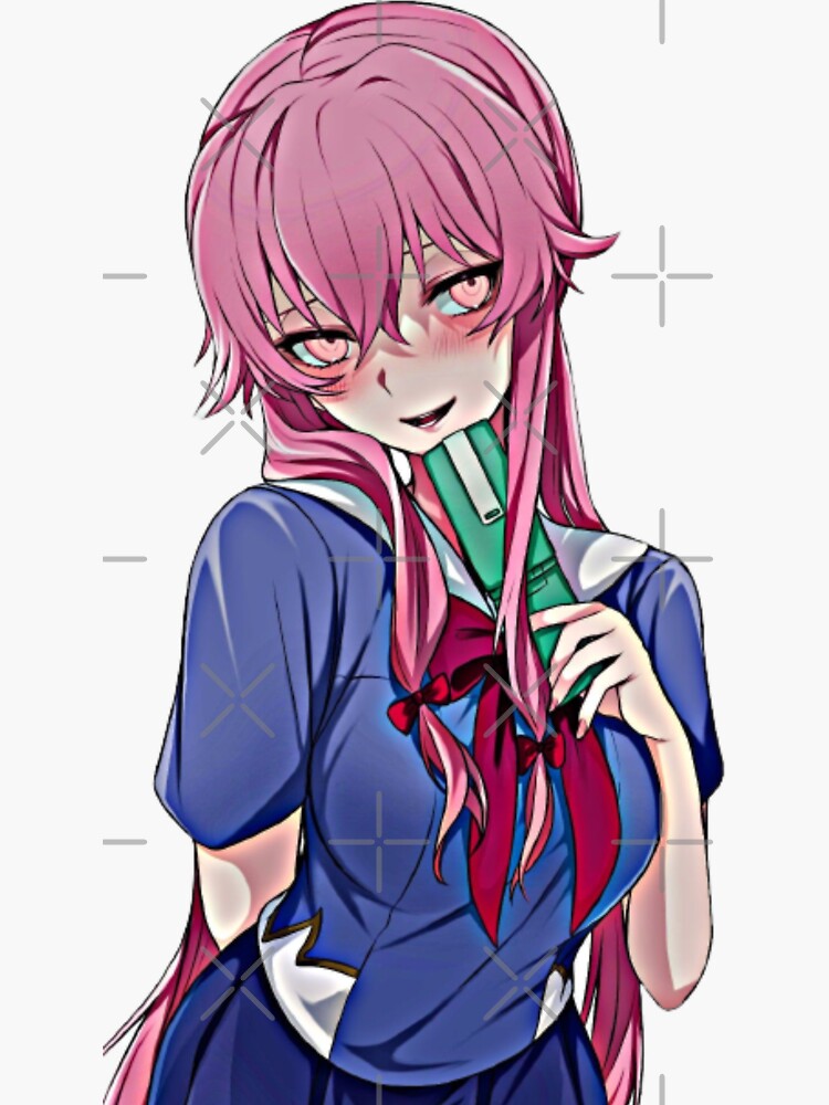 The Future Diary Mirai Nikki Anime Sticker for Sale by Anime Store