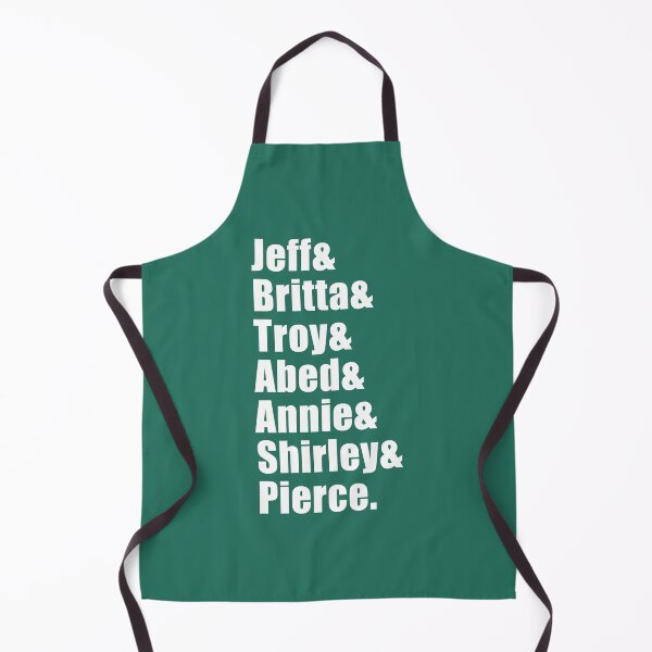 Item preview, Jeff _ Britta _ Troy _ Abed _ Annie _ Shirley _ Pierce (Negro) designed and sold by dragonwageshop.
