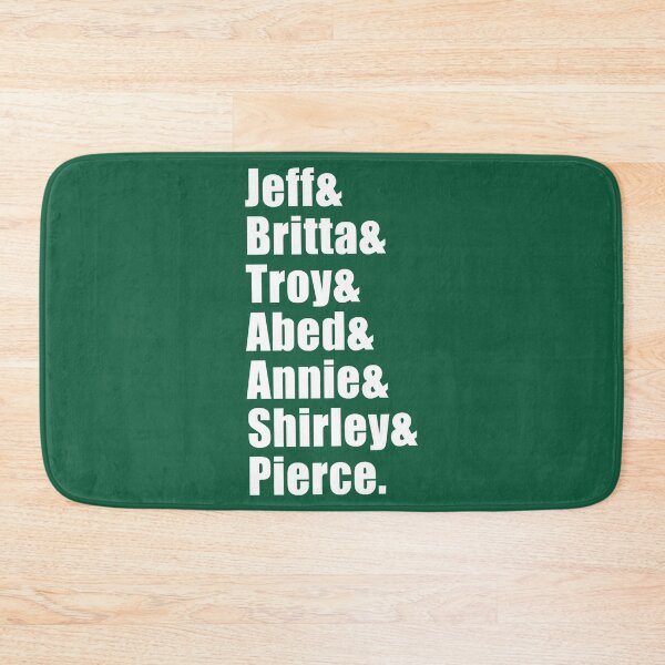 Item preview, Jeff _ Britta _ Troy _ Abed _ Annie _ Shirley _ Pierce (Black) designed and sold by dragonwageshop.