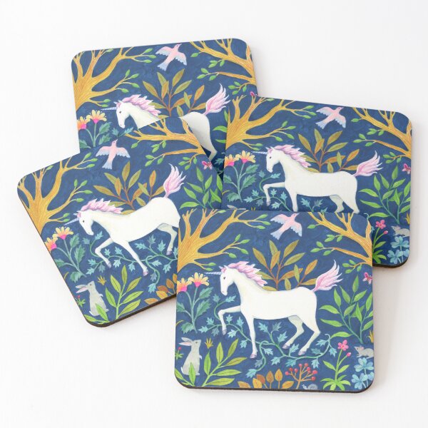 Item preview, Unicorn in the forest designed and sold by AlisonKolesar.