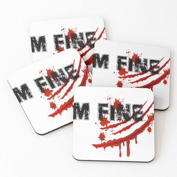 Item preview, I'm Fine Bloody  designed and sold by ENJOY Wear.
