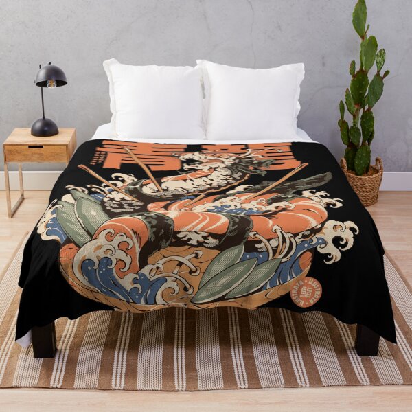 Item preview, Dragon Sushi - Black designed and sold by Ilustrata®.