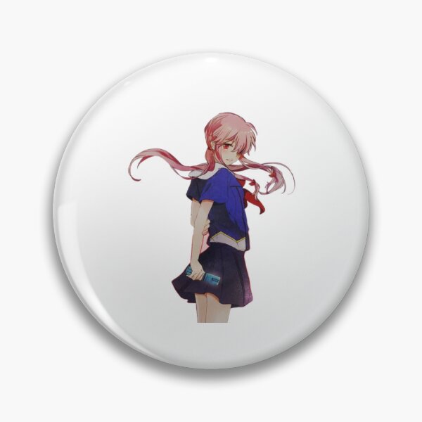 Yuno Gasai Future Diary Pin Mirai Nikki Anime Girl Tinplate Badge Pinback  Button Brooch Otaku Gift 58MM