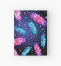 Featrers on Black Hardcover Journal