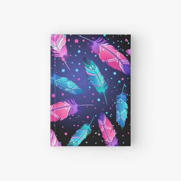 Featrers on Black Hardcover Journal