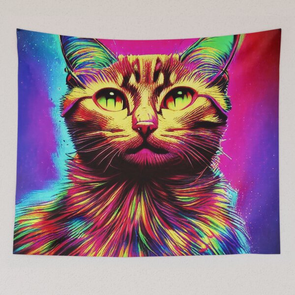 Item preview, Artsy magic kitten art designed and sold by Grewtrel.