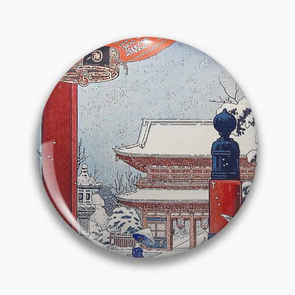 Item preview, A Winter Day at The Temple Asakusa by Tsuchiya Koitsu designed and sold by TeeARTHY.