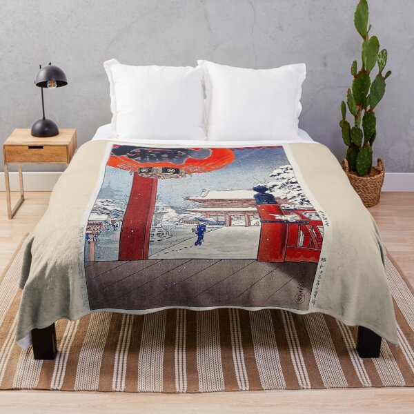 Item preview, A Winter Day at The Temple Asakusa by Tsuchiya Koitsu designed and sold by TeeARTHY.
