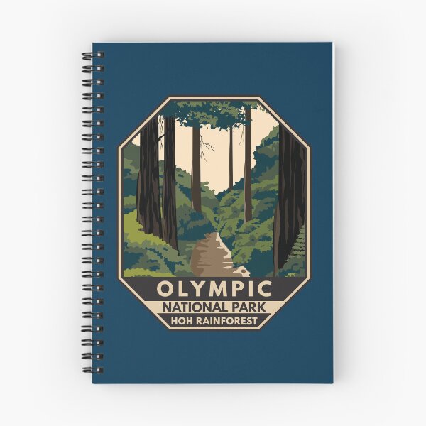 Item preview, Olympic National Park Hoh Rainforest Emblem designed and sold by KrisSidDesigns.