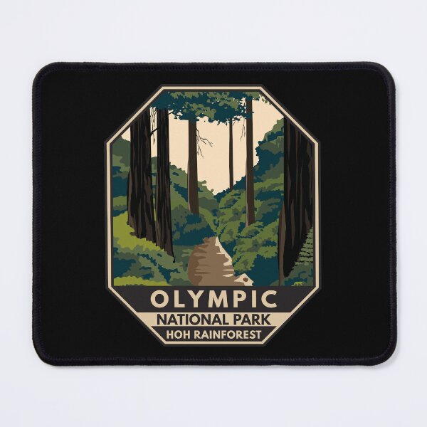 Item preview, Olympic National Park Hoh Rainforest Emblem designed and sold by KrisSidDesigns.