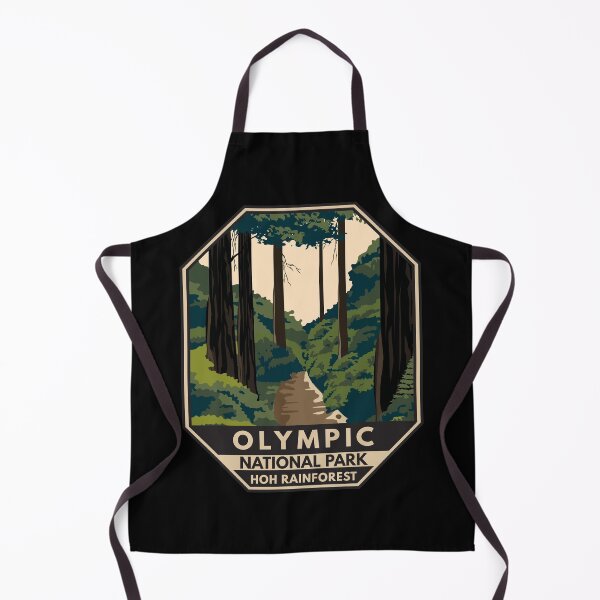 Item preview, Olympic National Park Hoh Rainforest Emblem designed and sold by KrisSidDesigns.