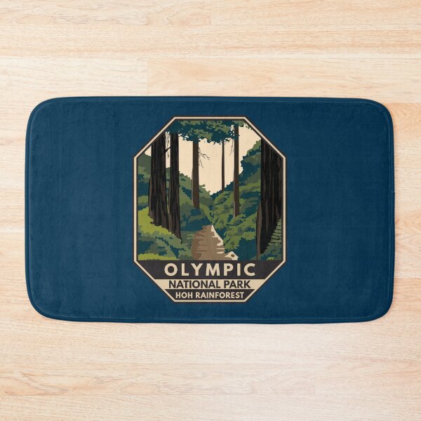 Item preview, Olympic National Park Hoh Rainforest Emblem designed and sold by KrisSidDesigns.