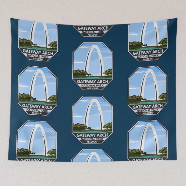 Item preview, Gateway Arch National Park Missouri Emblem designed and sold by KrisSidDesigns.
