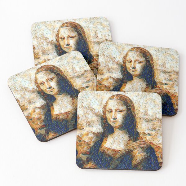 Item preview, "Mona Lisa (51)" an iconic Renaissance painting reimagined. designed and sold by thalasson.