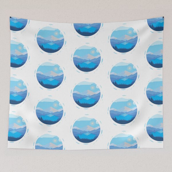 Item preview, Lake Beneath A Mountains and the Sun designed and sold by CreativNode.