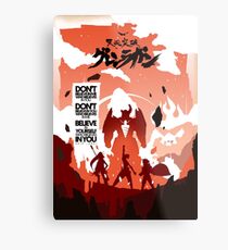 Skizorr - Gurren Lagann (Movie Poster) Metal Print