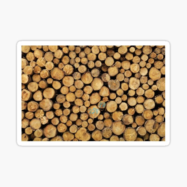 Wood Logs Sticker