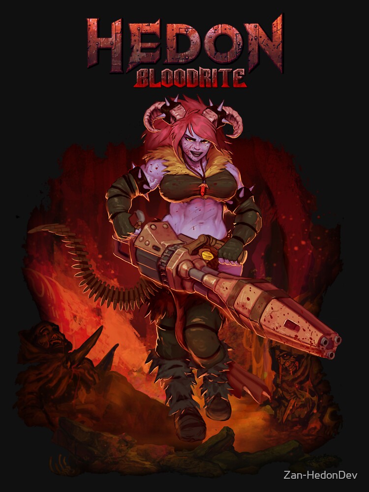 "HEDON Bloodrite Cover Art (Clothing Splash)" Tshirt for Sale by Zan
