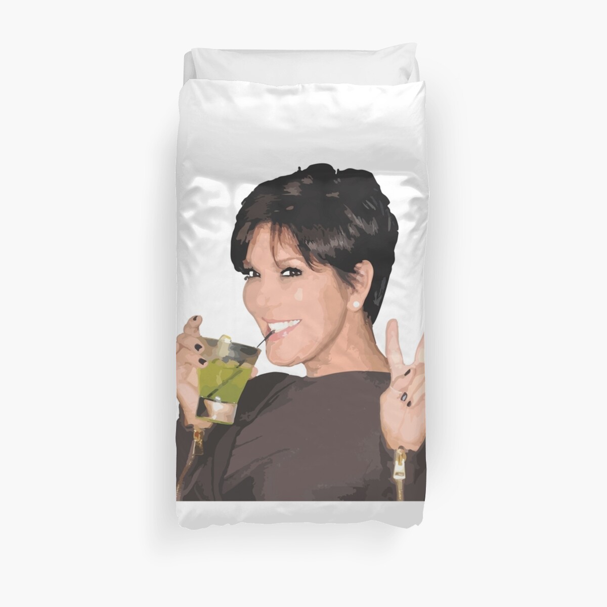 Kris Jenner Duvet Cover By Srucci Redbubble