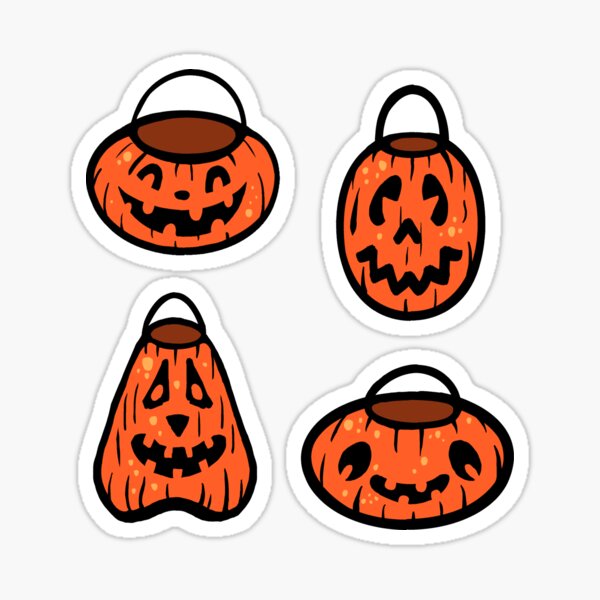 Item preview, Cute simple Halloween jack-o-lantern pack -  adorable spooky autumn design  designed and sold by Balsamista-art.